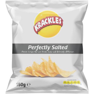 KRACKLES POTATO CRISPS PERFECTLY SALTED 125G - Bulkbox Wholesale