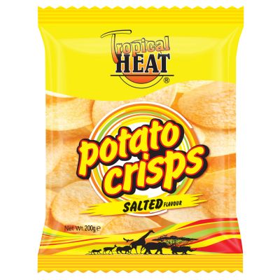 TROPICAL HEAT POTATO CRISPS SALTED 48X50G - Bulkbox Wholesale