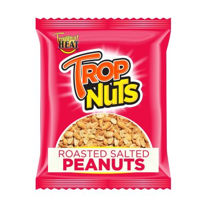 TROPNUTS ROASTED SALTED PEANUTS 6X150G - Bulkbox Wholesale
