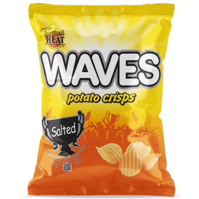 TROPICAL HEAT WAVES CRISPS SALTED 36X30G - Bulkbox Wholesale