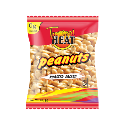 TROPICAL HEAT ROASTED SALTED PEANUTS 200G - Bulkbox Wholesale