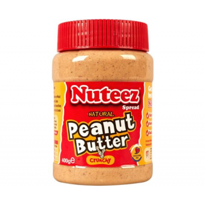 NUTEEZ PEANUT BUTTER CRUNCHY 6X400G - Bulkbox Wholesale