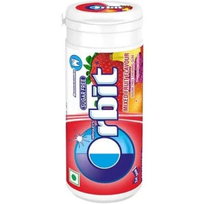 ORBIT MIX FRUIT CHEWING GUM BOTTLE 8X20 PELLETS - Bulkbox Wholesale