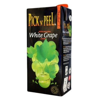 PICK N PEEL PURE FRUIT JUICE TETRA WHITE GRAPE 12X1L - Bulkbox Wholesale