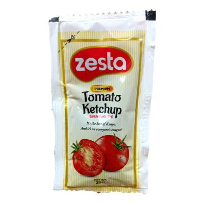ZESTA TOMATO KETCHUP SACHETS 20G - Bulkbox Wholesale