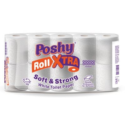 POSHY ROLL XTRA TOILET TISSUE UNWRAPPED 4X10S - Bulkbox Wholesale