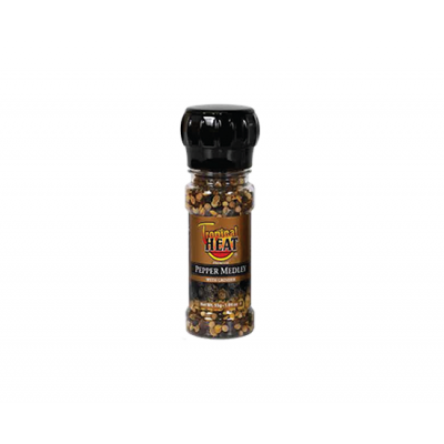 TROPICAL HEAT PEPPER MEDLEY WHOLE GRINDER 6X100ML - Bulkbox Wholesale