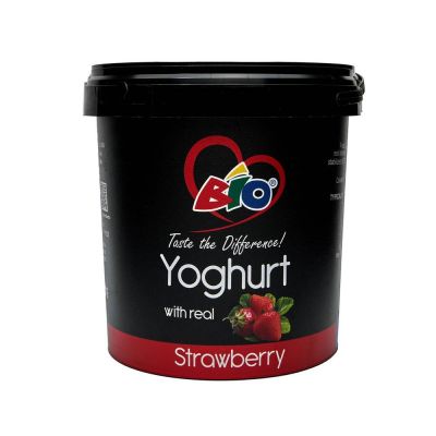 BIO YOGHURT STRAWBERRY 1X1L - Bulkbox Wholesale