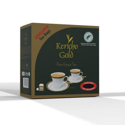 KERICHO GOLD ENVELOPE TEA BAGS 50'S - Bulkbox Wholesale