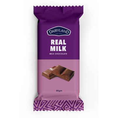 DAIRYLAND REAL MILK CHOCOLATE 80G - Bulkbox Wholesale