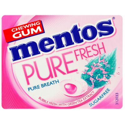 MENTOS GUM PURE FRESH STRAWBERRY 18X14G - Bulkbox Wholesale