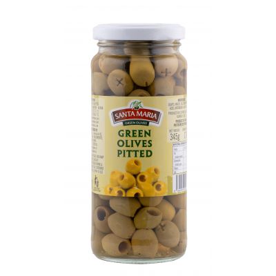 SANTA MARIA BLACK PITTED OLIVES  345G - Bulkbox Wholesale