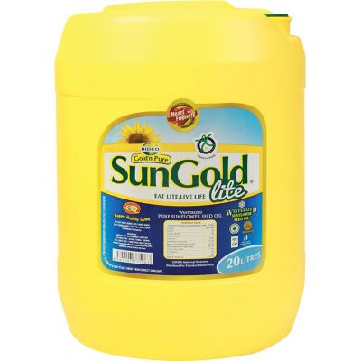 SUN GOLD SUNFLOWER OIL JERRYCAN 18KG - Bulkbox Wholesale