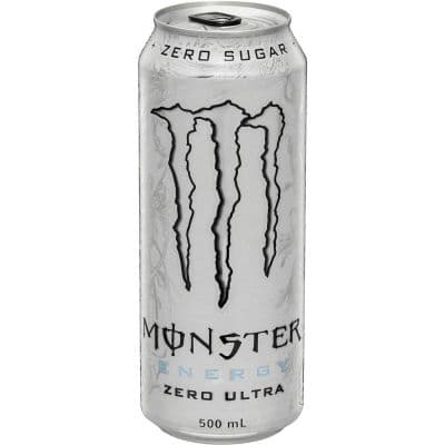 MONSTER ULTRA WHITE ZERO SUGAR ENERGY DRINK 500ML - Bulkbox Wholesale