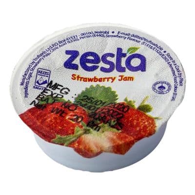 ZESTA STRAWBERRY JAM TUBS - Bulkbox Wholesale