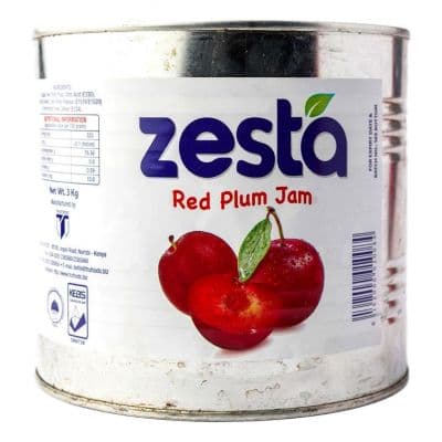 ZESTA RED PLUM JAM TIN - Bulkbox Wholesale