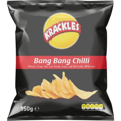 KRACKLES POTATO CRISPS BANG BANG CHILLI - Bulkbox Wholesale