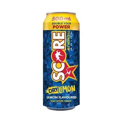SCORE ENERGY DRINK DRY LEMON 500ML - Bulkbox Wholesale