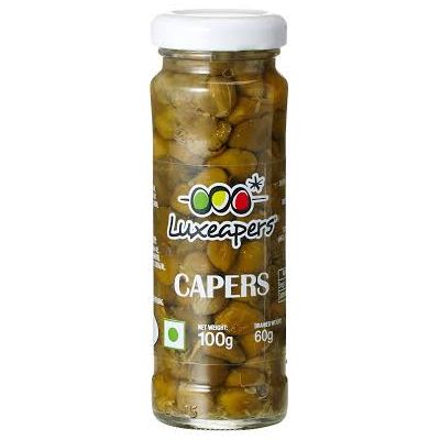 LUXEAPERS CAPERS IN VINEGAR 100G - Bulkbox Wholesale