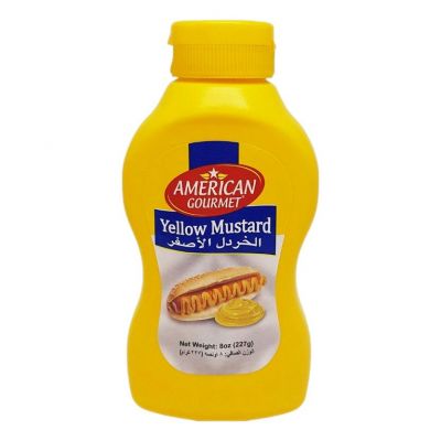 AMERICAN ARTISTAN YELLOW MUSTARD PET 227G - Bulkbox Wholesale