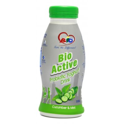 BIO ACTIVE PROBIOTIC YOGHURT CUCUMBER & MINT 350ML - Bulkbox Wholesale