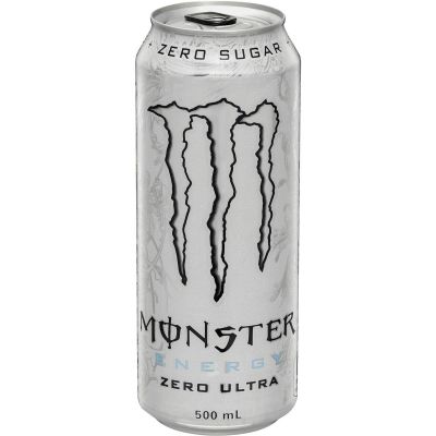 MONSTER ULTRA WHITE ZERO SUGAR ENERGY DRINK 500ML - Bulkbox Wholesale