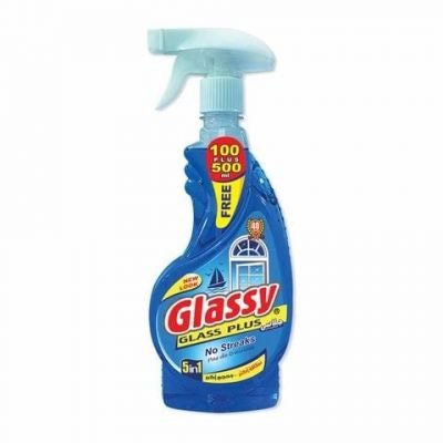 GLASSY LIQUID GLASS AND WINDOW CLEANER OCEAN SCENT 600ML - Bulkbox Wholesale