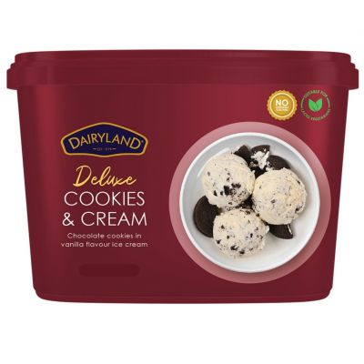 DAIRYLAND PREMIUM COOKIES & CREAM ICE CREAM 4L - Bulkbox Wholesale