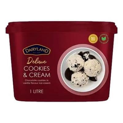 DAIRYLAND PREMIUM COOKIES & CREAM ICE CREAM 4L - Bulkbox Wholesale