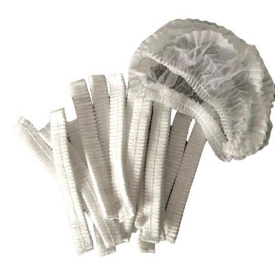 NON-WOVEN WHITE BOUFFANT CAP 100 PCS 100 PCS - Bulkbox Wholesale