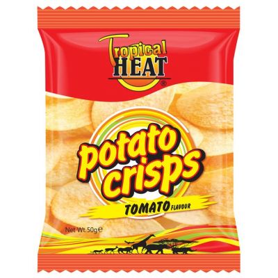 TROPICAL HEAT POTATO CRISPS ASSORTED 24X100G - Bulkbox Wholesale