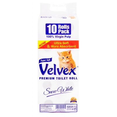 VELVEX 2PLY TOILET TISSUE UNWRAPPED 4X10S' - Bulkbox Wholesale