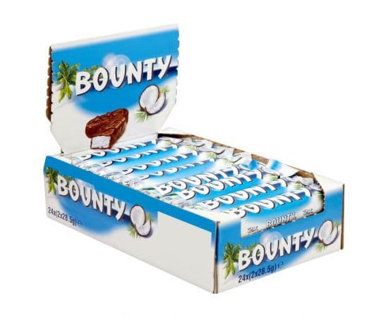 Bounty Chocolate Bar 24x57g - Bulkbox Wholesale
