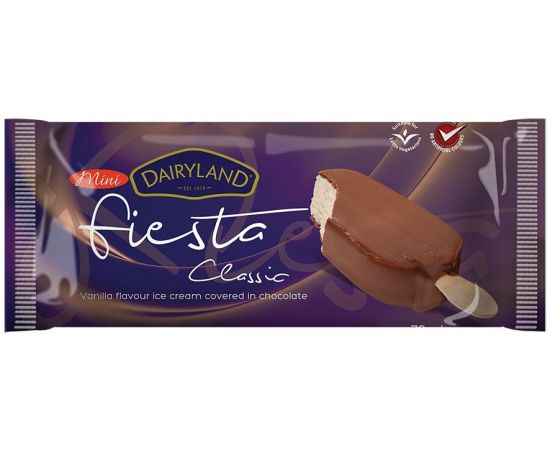 Dairyland Mini Fiesta Classic Ice Cream 18x70 ml - Bulkbox Wholesale