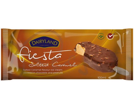 Dairyland Fiesta Salted Caramel Ice Cream 12x100 ml - Bulkbox Wholesale