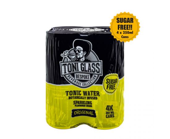 Toni Glass Sugar-Free Tonic Water Variety Pack 16x250ml - Bulkbox Wholesale