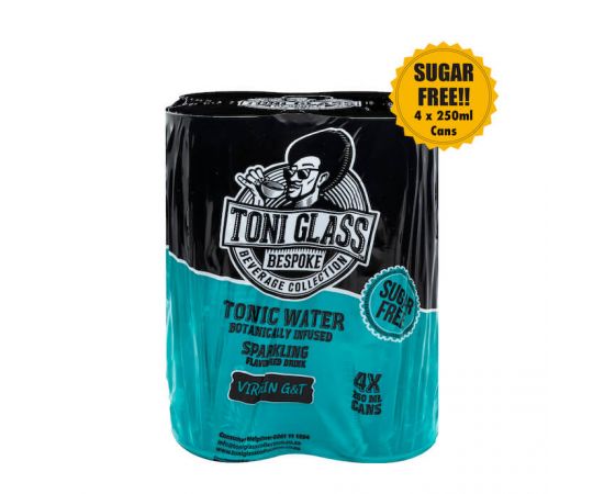 Toni Glass Sugar-Free Tonic Water Variety Pack 16x250ml - Bulkbox Wholesale