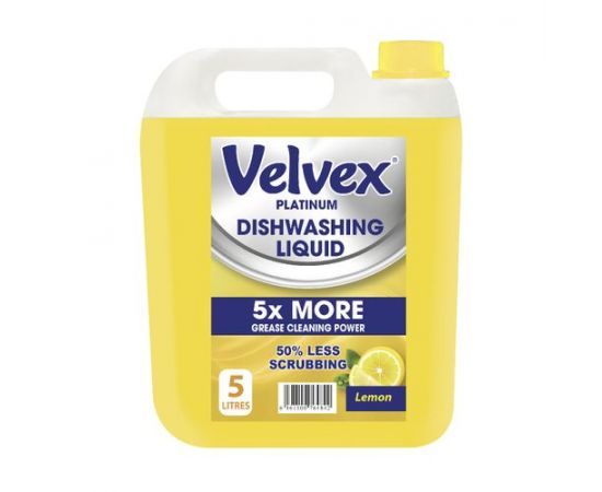 Velvex Dishwashing Liquid Lemon Burst 1x5L - Bulkbox Wholesale