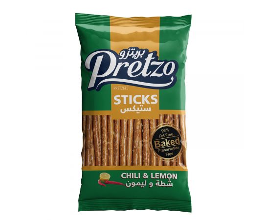 Pretzo Pretzel Sticks Chili & Lemon 18x50g - Bulkbox Wholesale