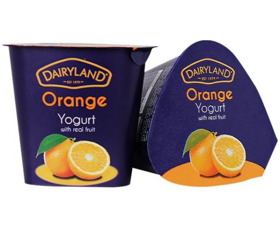 Dairyland Orange Yoghurt 12x150g - Bulkbox Wholesale