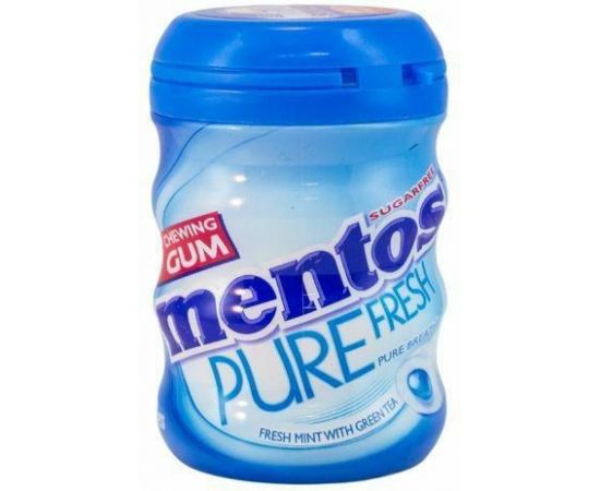 Mentos Gum Pure Fresh Mint Curvy Bottles  6x61.25g - Bulkbox Wholesale