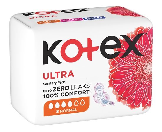 Kotex Ultrathin Sanitary Pads Normal 16x8's - Bulkbox Wholesale