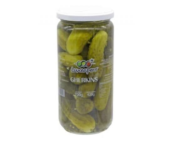 Luxeapers Gherkins in Vinegar 3x700g - Bulkbox Wholesale