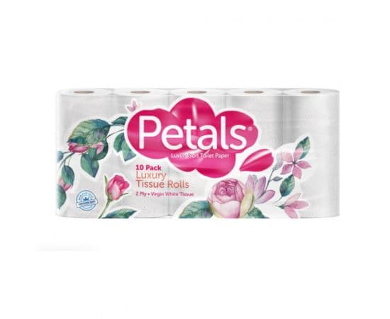 Petals Toilet Tissue Coloured Baby Pink 4x10s - Bulkbox Wholesale