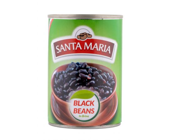 Santa Maria Black Beans in Brine  12x400g - Bulkbox Wholesale