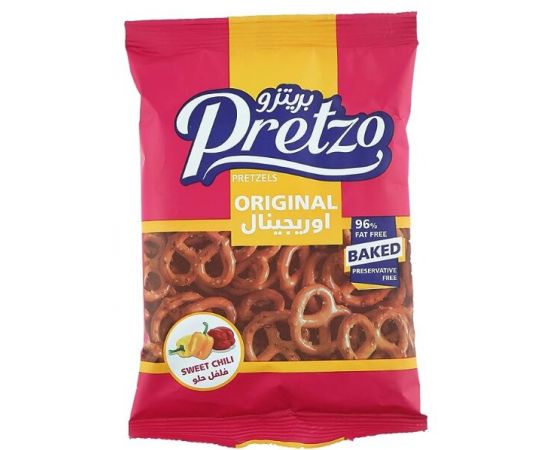 Pretzo Pretzel Original Sweet Chili  30x25g - Bulkbox Wholesale