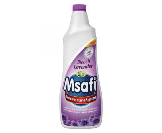 Msafi Bleach Lavender  (750ml + 250ml Free) 12x1L - Bulkbox Wholesale