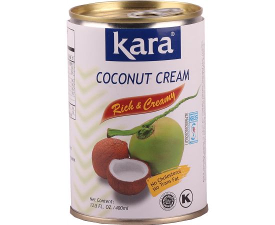 Kara Canned Coconut Cream 25%  6x400ml - Bulkbox Wholesale