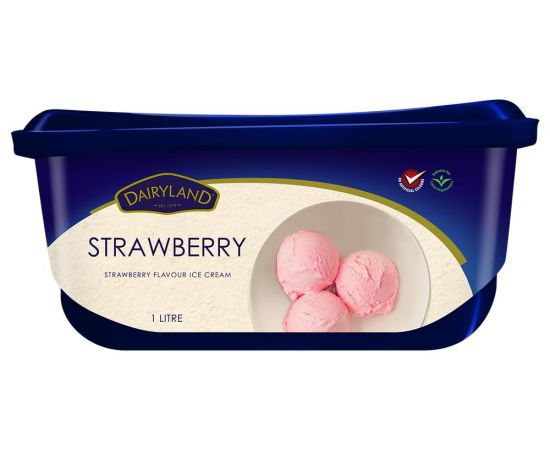 Dairyland Strawberry Ice Cream 1x1L - Bulkbox Wholesale