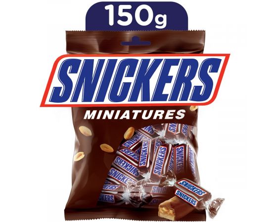 Snickers Chocolate Miniatures Bag 2.5x150g - Bulkbox Wholesale